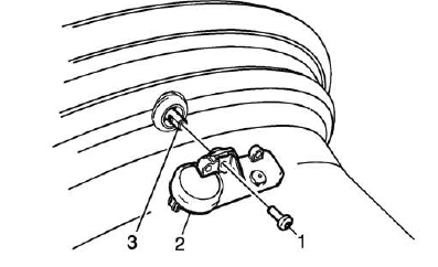 Fig. 3: Exploded View Of Tire Pressure Sensor Assembly