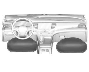 The driver knee airbag is below the